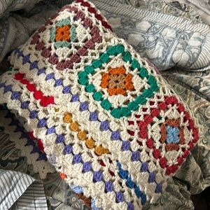 Hand crocheted quilt